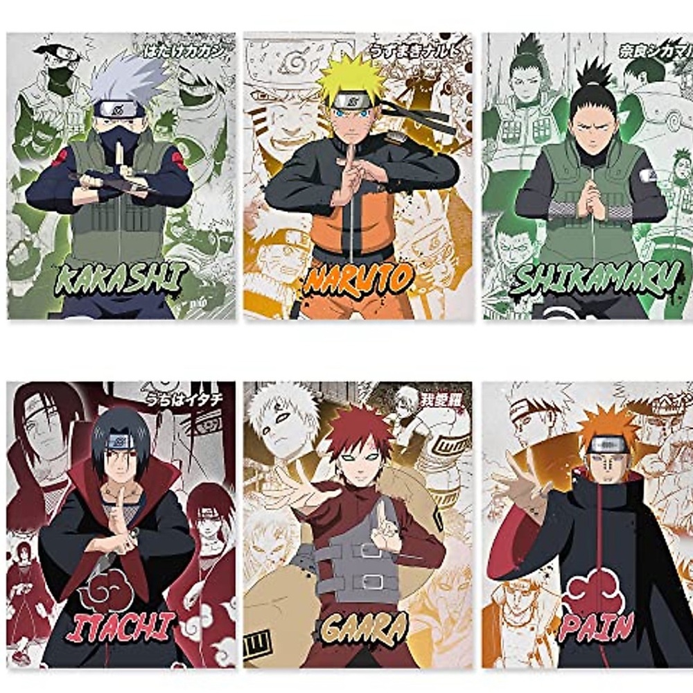 JUMANT Naruto Posters Anime Poster Set #60